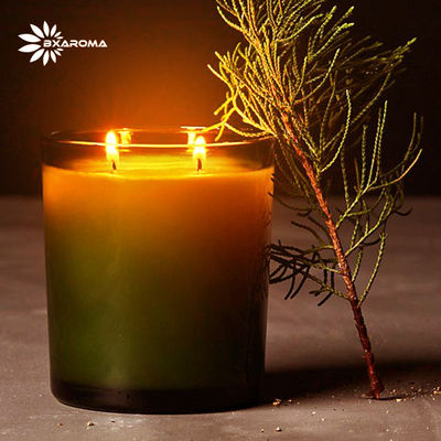 ODM آروماتراپی آروما شمع معطر لیمو شکل گرد سفارشی